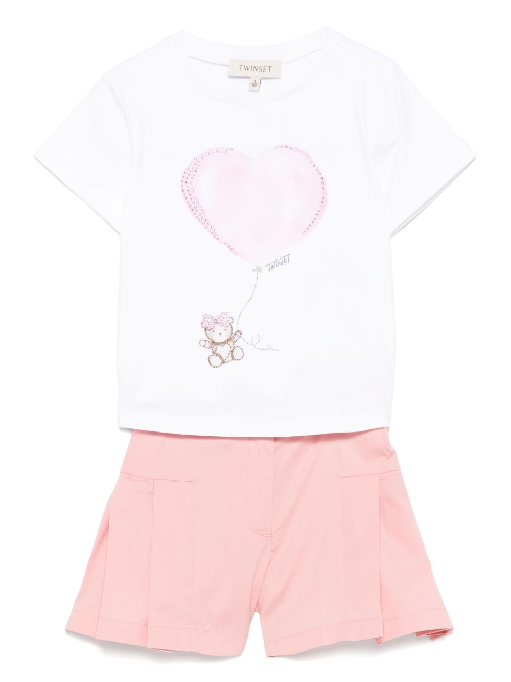 TWINSET Kids
set 쇼츠 위드 printillustration